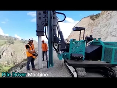 Macchina di guida del palo 360 gradi Foratura idraulica Macchina di montaggio del palo solare