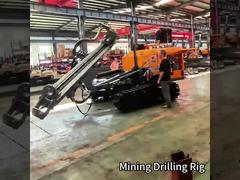 Tipo spaccato Perforatrice cingolata per estrazione mineraria del cingolo della piattaforma di produzione del pozzo trivellato di profondità di 30 m della macchina della piattaforma di produzione DTH