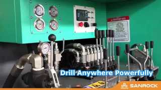 Perforatrice cingolata DTH della piattaforma di produzione idraulica dell'estrazione mineraria del pozzo di roccia dura