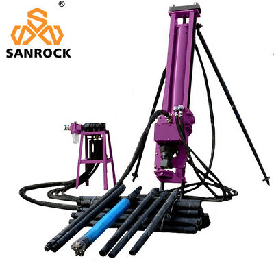 Qualità  Portable Bucket DTH Drilling Rig Machine SRQD70 Mining Borehole Rotary Drilling Rig Fabbrica