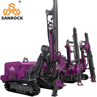 Qualità  Depth 50m Hydraulic DTH Drilling Machine Rotary Borehole Drilling Rig Mining Machinery Fabbrica