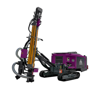 Piattaforma di produzione idraulica integrata pozzo trivellato rotatorio di estrazione mineraria DTH del cingolo del materiale di trivellazione