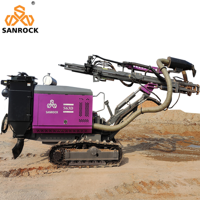 Piattaforma di produzione idraulica integrata pozzo trivellato rotatorio di estrazione mineraria DTH del cingolo del materiale di trivellazione
