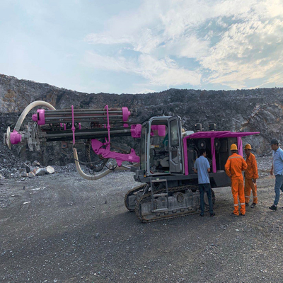 Estrazione mineraria DTH che perfora la piattaforma di produzione idraulica del cingolo di Rig Hard Rock Borehole Integrated