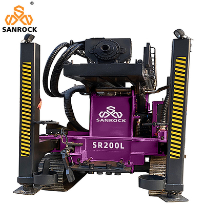 Forza di sollevamento 15T Crawler Water Well Drilling Rig Hydraulic Boring Hole Drilling Machine con motore Yuchai