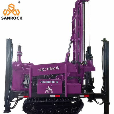 Perforazione idraulica di pozzi Yunnei Motor Crawler Water Well Drilling Rig 4800 KG