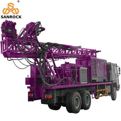 macchina di Rig Portable Water Well Drilling della trivellazione dell'acqua montata camion profondo di 600m