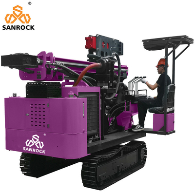 Conduce pile a vite a terra Potenza della macchina 70KW Conduce pile solare Attrezzatura portatile Conduce pile rotante