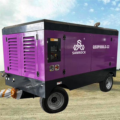 Compressore d'aria a vite diesel Compressore d'aria portatile Macchina di raffreddamento dell'aria Compressore d'aria a vite Produttore