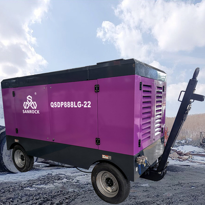 Compressore d'aria portatile a motore diesel per miniere