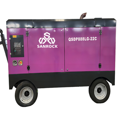 Potenza del compressore d'aria a vite rotanti 221 KW Macchina di compressione d'aria a vite a basso rumore