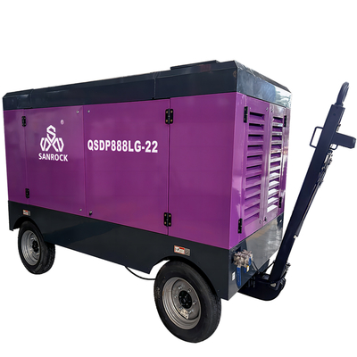 Macchine per compressione d'aria a vite diesel portatili