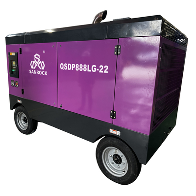 Compressore d'aria portatile a motore diesel per miniere