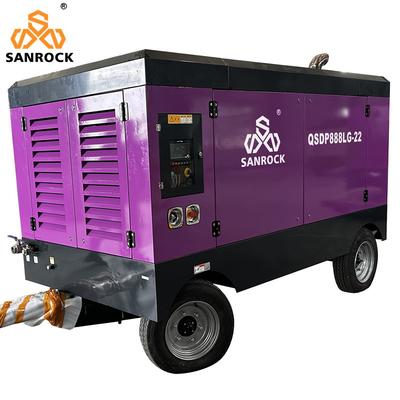 Compressore d'aria portatile a motore diesel per miniere