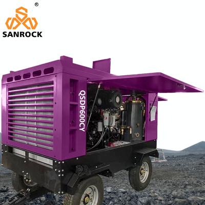 Compressore d'aria a motore diesel da 162 kW con ruote