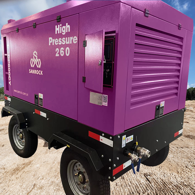 Miniera Diesel rotante a vite compressione d'aria macchina ad alta pressione portatile