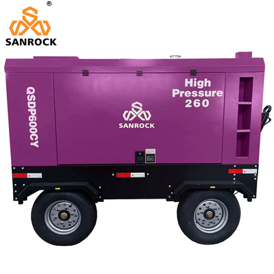 Compressore d'aria a motore diesel da 162 kW con ruote