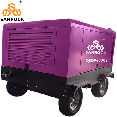 Compressore d'aria a motore diesel da 162 kW con ruote