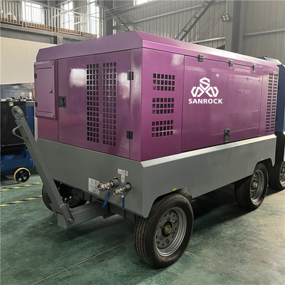 Macchina di compressione dell'aria a vite diesel a pozzo d'acqua 194 kW