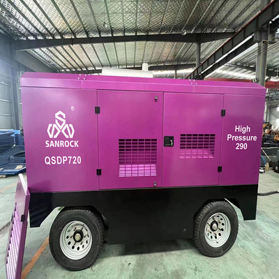 Macchina di compressione dell'aria a vite diesel a pozzo d'acqua 194 kW