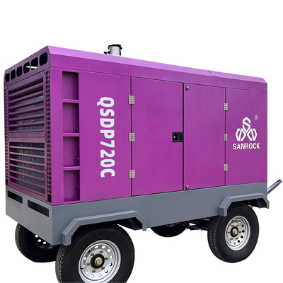 Macchina di compressione dell'aria a vite diesel a pozzo d'acqua 194 kW