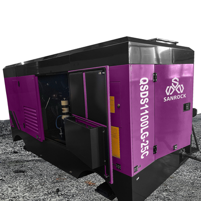 Compressore d'aria a vite per pozzi d'acqua Compressore d'aria diesel Compressore d'aria a vite stazionario