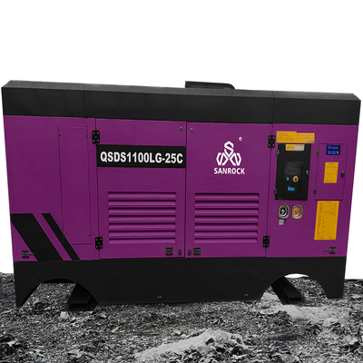 Macchine per compressori d'aria a vite per miniere a diesel ad alta pressione
