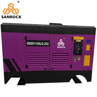 Compressore d'aria a vite per pozzi d'acqua Compressore d'aria diesel Compressore d'aria a vite stazionario