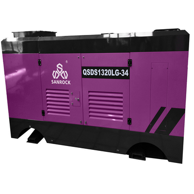 Compressore d'aria per pozzi d'acqua a vite Compressore d'aria mobile macchina diesel Compressore d'aria a vite