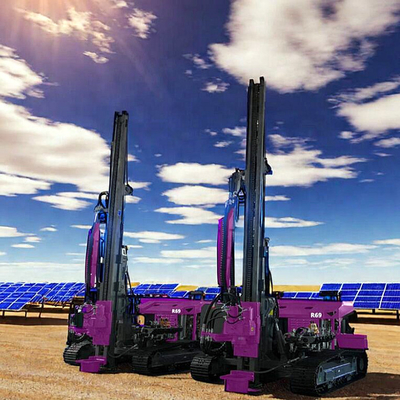 Motore di pile di energia solare diesel Autostrada corrimano di protezione pilastro di guida piattaforma di vite conducente pilastro