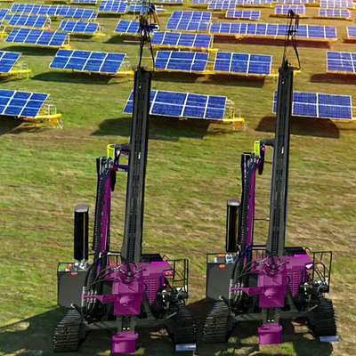 Motore di pile di energia solare diesel Autostrada corrimano di protezione pilastro di guida piattaforma di vite conducente pilastro