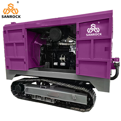 Compressore d'aria a vite a striscia macchina mineraria motore diesel compressore d'aria a vite a rotazione