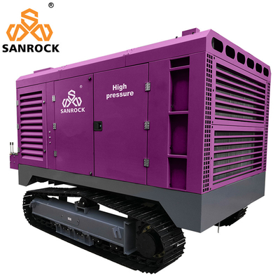 Compressore d'aria a vite a striscia macchina mineraria motore diesel compressore d'aria a vite a rotazione