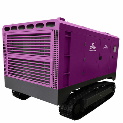 Compressore d'aria a vite a striscia macchina mineraria motore diesel compressore d'aria a vite a rotazione