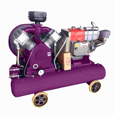 Compressore a pistoni rotativi a cinghia motrice Industrial Air Compressor Machine Compressori d'aria mobili in vendita