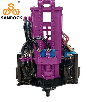 4000-5000N.m Torsione di rotazione Rig di perforazione di pozzi per acqua per 100-219mm di diametro di perforazione