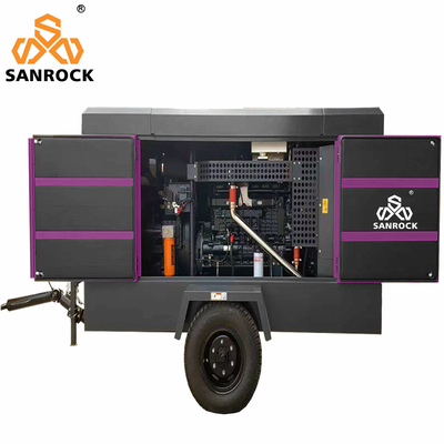 1750/1300 rpm Max working/Idle speed Compressore d'aria diesel ad alta pressione per miniere