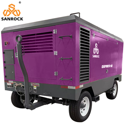 Compressore d'aria a vite a motore diesel ad alta pressione Compressore d'aria a vite portatile per miniere