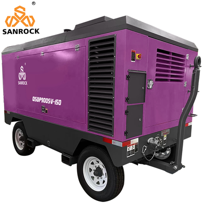 Compressore d'aria a vite a motore diesel ad alta pressione Compressore d'aria a vite portatile per miniere