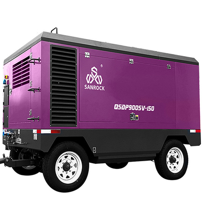 Compressore d'aria a vite a motore diesel ad alta pressione Compressore d'aria a vite portatile per miniere