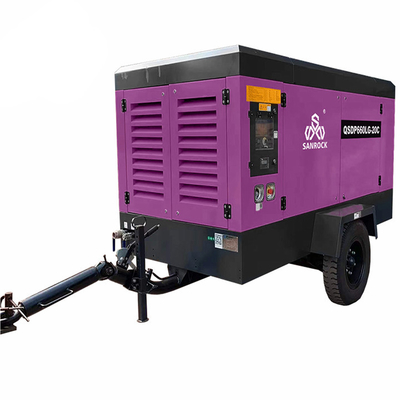 1750/1300 rpm Max working/Idle speed Compressore d'aria diesel ad alta pressione per miniere