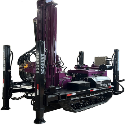 Profondità di trivellazione 180m Pozzo d'acqua Rig di trivellazione Crawler