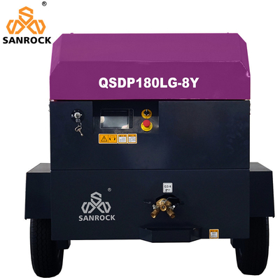 Compressore d'aria a vite per miniere Diesel Compressore d'aria a vite per industria portatile