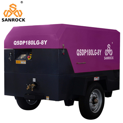 Compressore d'aria a vite per miniere Diesel Compressore d'aria a vite per industria portatile