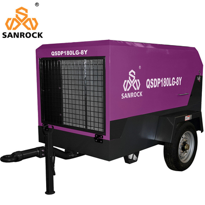 Compressore d'aria a vite per miniere Diesel Compressore d'aria a vite per industria portatile