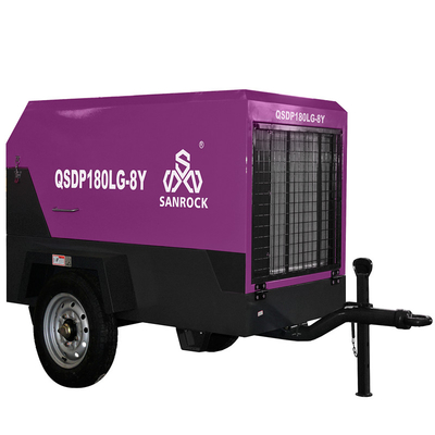 Compressore d'aria a vite per miniere Diesel Compressore d'aria a vite per industria portatile
