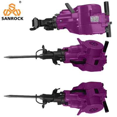 27 kg Gasoline Rock Drill Hand Held Jack Hammer Macchina di perforazione di roccia a combustione interna per la costruzione 746*315*229mm