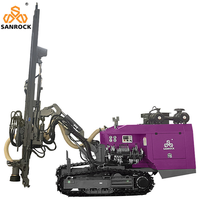 Consumo d'aria 5-8m3/min Rig di perforazione DTH Top Hammer per l'estrazione idraulica e per la perforazione di pozzi di esplosione