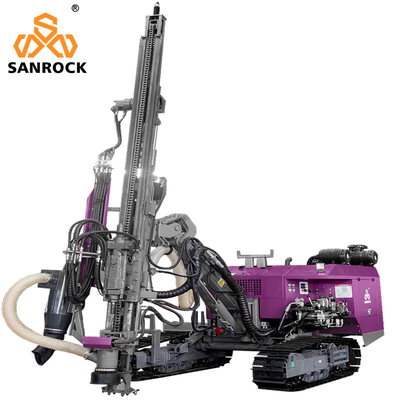 Consumo d'aria 5-8m3/min Rig di perforazione DTH Top Hammer per l'estrazione idraulica e per la perforazione di pozzi di esplosione