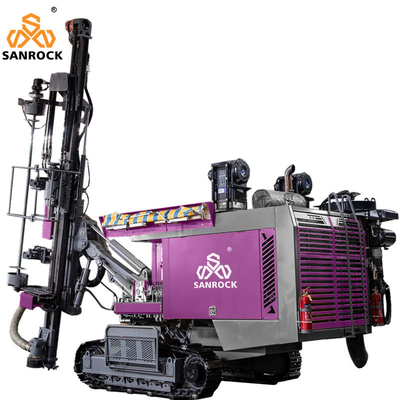 Perforazione DTH integrata attrezzature minerarie buco di esplosione 30m profondità Crawler macchina di perforazione idraulica